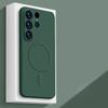 Matný magnetický kryt na telefon z tekutého silikonu pro Samsung Galaxy S25 S24 Ultra S23 S22 Plus S21 FE pro kryt pro bezdrátové nabíjení Magsafe