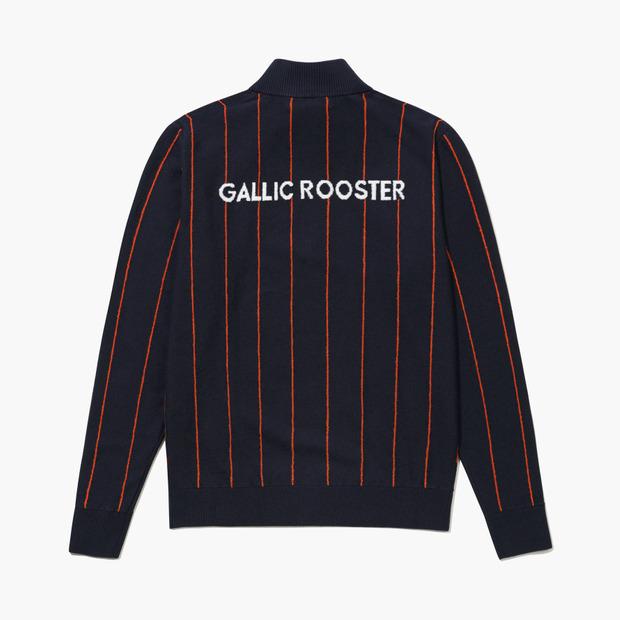 LECOQ GOLF Men'S Striped Half-Zip Sweater _Navy Gq321Mkp93