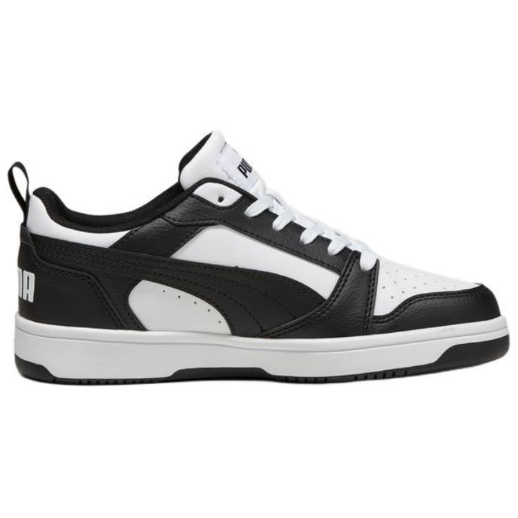 Puma Rebound V6 Retro Casual Low Top Sneakers Women Sneakers White Black 393833-01