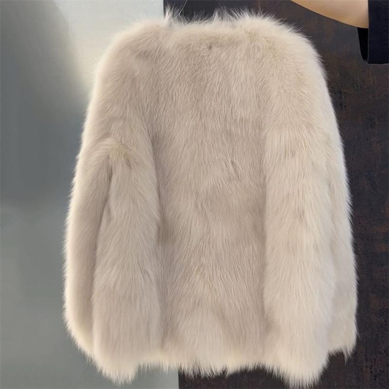 Fashion New Arrivals Faux Fur Material Women's Warm Coat Mid-Length Thickened Warm Luxury-inspired Coat Versatile and Stylish