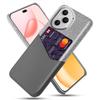 For Honor 400 Pro 5G (Global) Case PU Leather Cloth Texture Hard PC Phone Cover with Card Holder