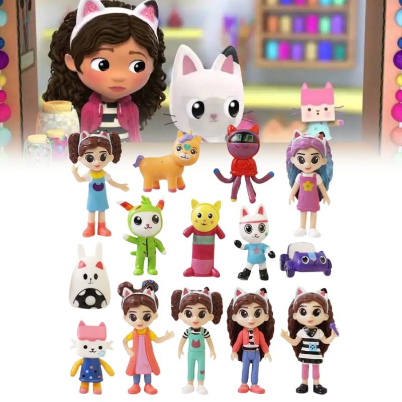 Pvc Dollhouse Gabbys Action Figures Model Toy Desktop Decoration Gift Anime