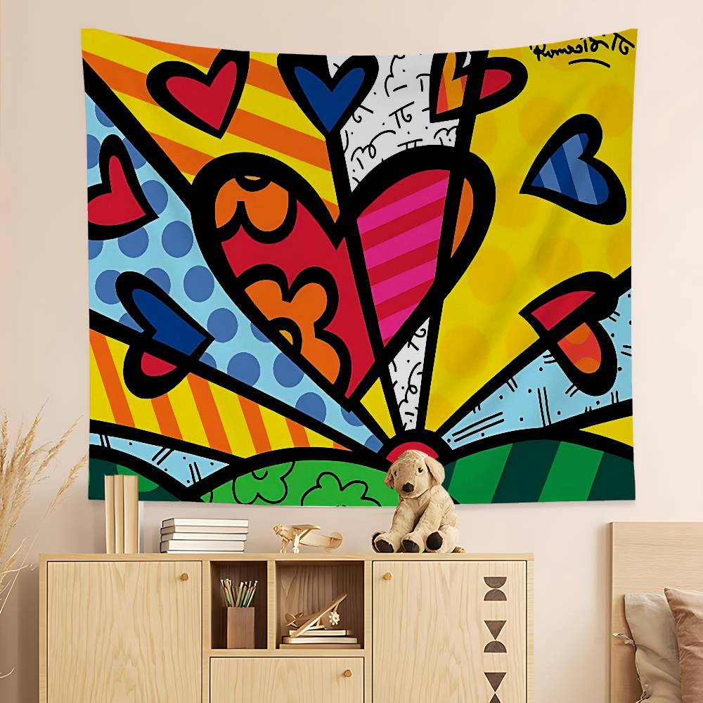 Britto DIY Wall Tapestry Hanging Tarot Hippie Wall Rugs Dorm INS Home Decor