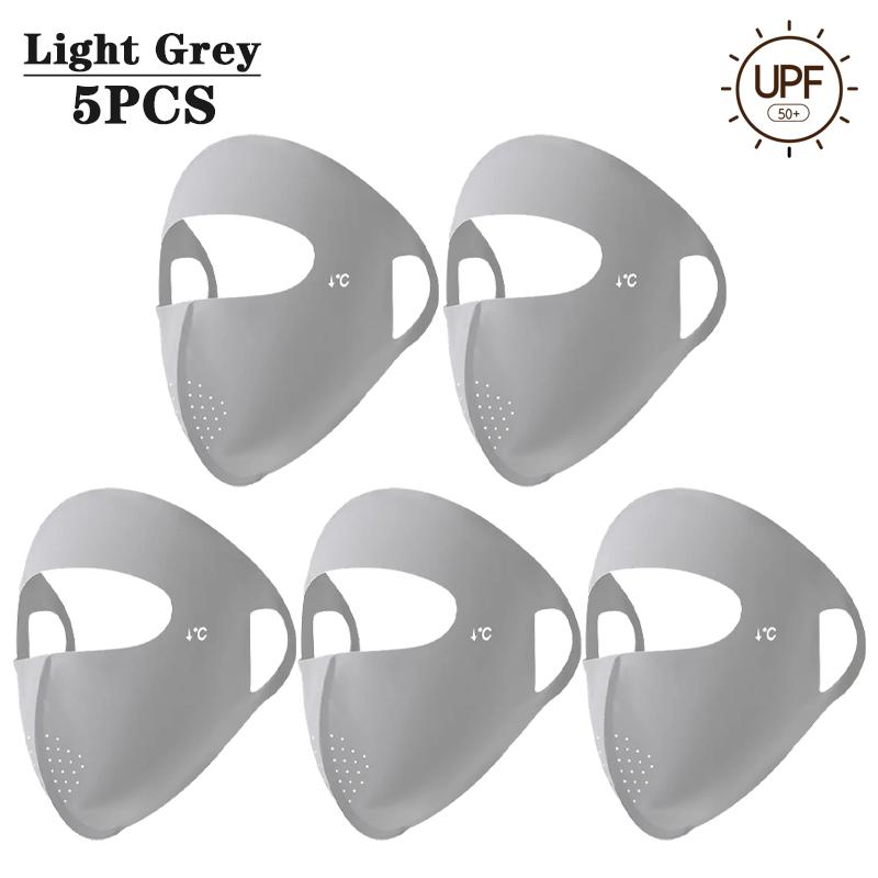 1-10PCS 2025 Summer Full Face Mask UV Sun Protection for Men Women Outdoor Travel Cycling Beach Elastic Breathable Face Cover