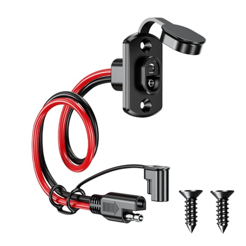 30cm 12AWG SAE Extension Wire Quick Disconnects Male to Female Socket Cable For Easy Carry Power Systems Maintenance