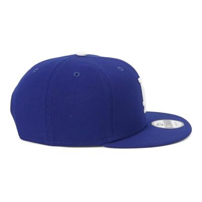 LA Dark Royal Flat Visor Sizes 950 Los Do Droy 25J Cap, MLB, M/L, White,