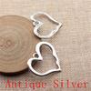 Big Heart Shaped Charms Pendant For Bracelet Necklace Jewelry Making Craft Findings