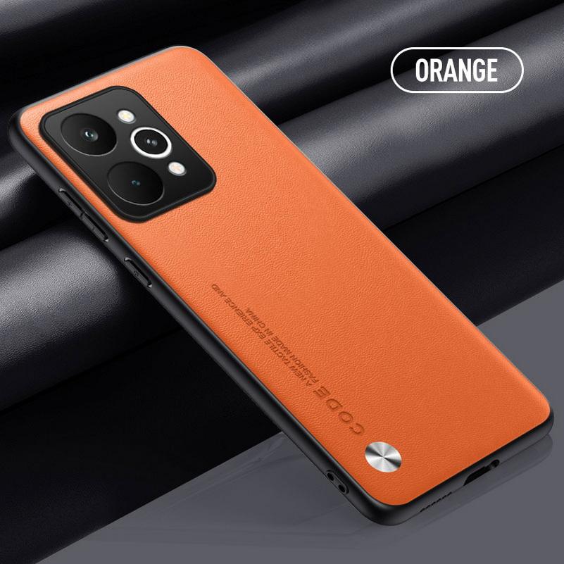 Plain Leather Case For Realme P4 Power P3 Realme 16 Pro + 15 Pro 14 14t 13 Pro 12 11 Pro Slim Hard Camera Protect Cover