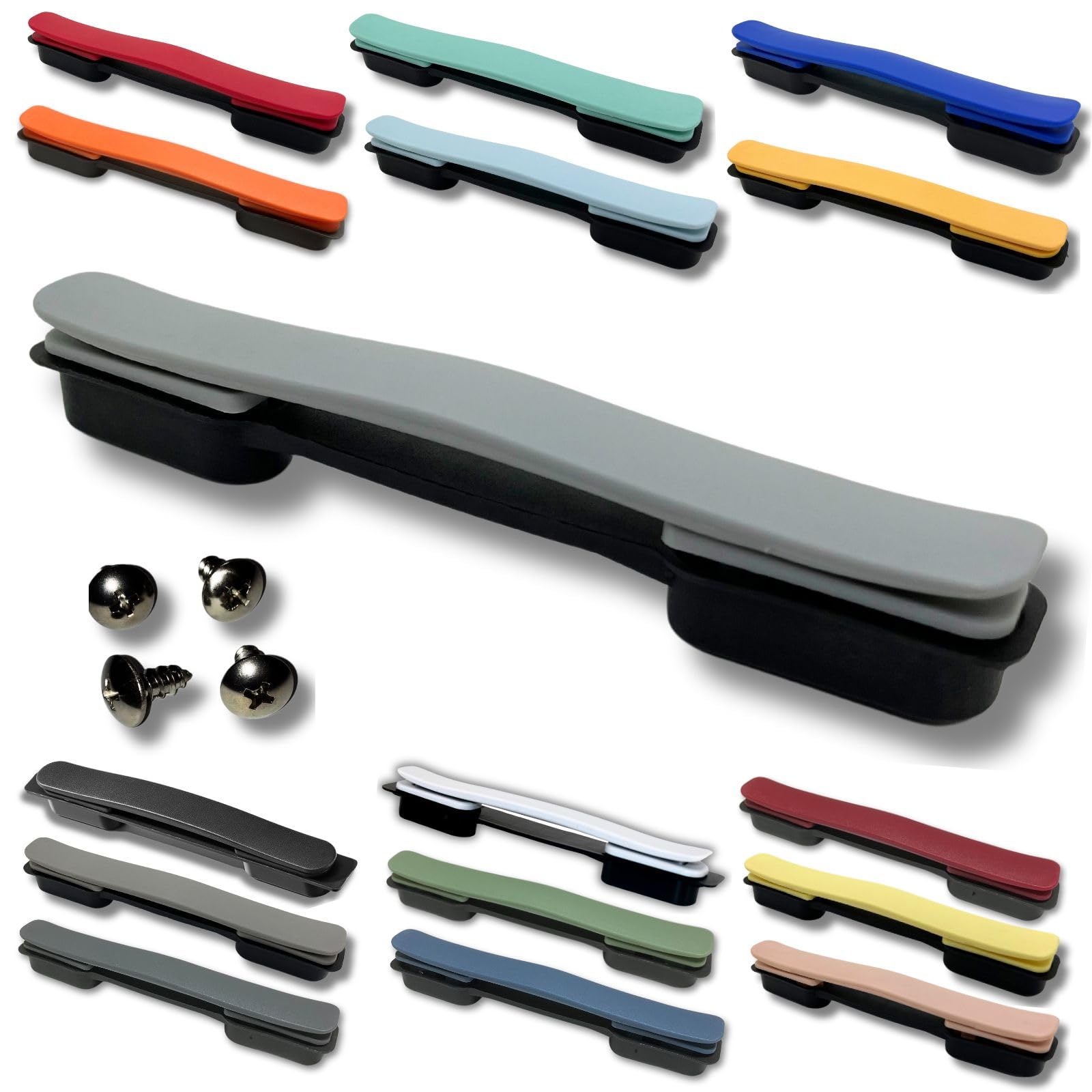 

Leap Raupe Suitcase Handle Replacement Case Repair Replacement Suitcase Gray Part, Carry-on Handle, Gray/Light