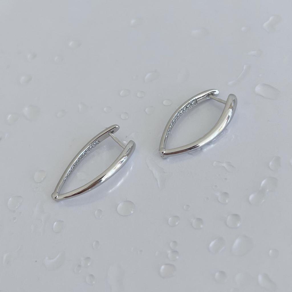 Silver Earrings with Cubic Zirkonia (2143857)