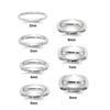 Classic 8mm High Polished Stainless Steel Wedding Band Ring for Women Stackable Anniversary Jewelry Gift for Wife