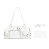 New Y2k Star Chain Ita Bag Large Capacity Transparent Crossbody Bag Diy Display Handbag Candy Color Cute Japanese Shoulder Bag