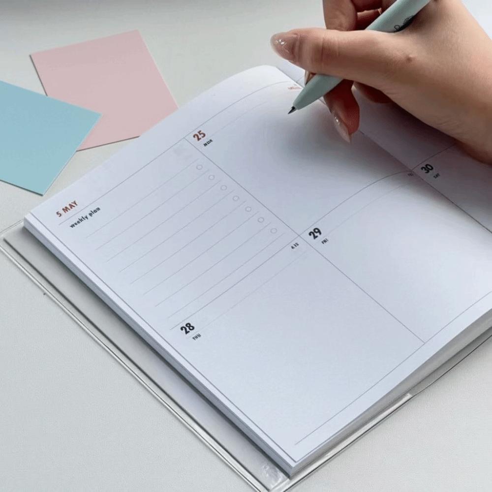 Retro Student Study Diary Planner 2026 Journal Notebook Schedule Life Planner Book Student