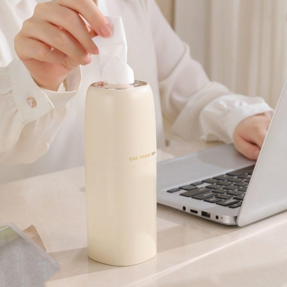 

Refillable Car Tissues Cylinder Tissue Dispenser Compact Tissues Box Travel