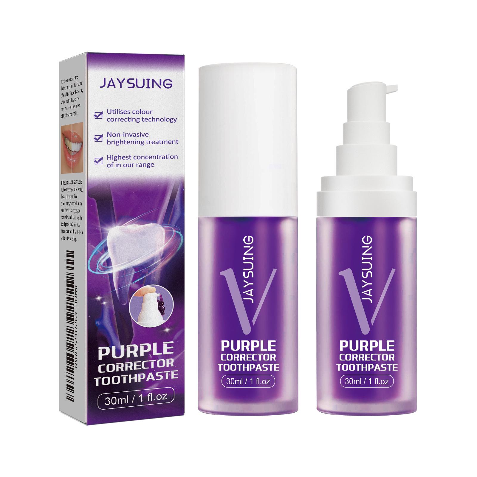 JAYSUING V34 Purple Toothpaste - Gentle, Refreshing, Clear Surface Care