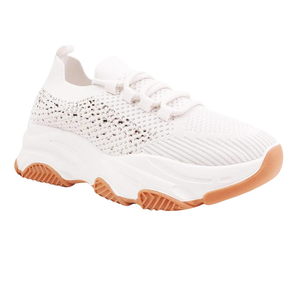 Where's That From Womens/Ladies Advantage Mesh Chunky Heel Trainers