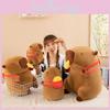 Adorable Capybara Plush Toy Chef Pillow Cute Party Decoration Gift For Kids