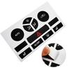 Black Climate Button Decal Climate Control Button Decal Automotive Interior Sticker Illuminated Text Precise Fit