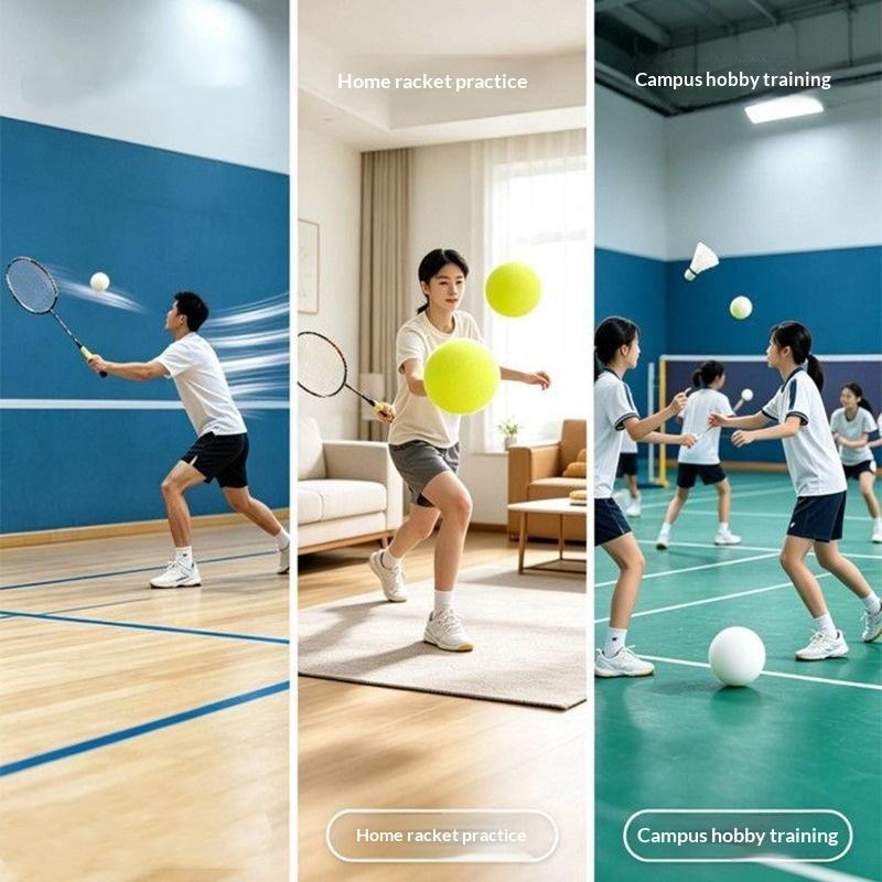 Badminton Training Ball Indoor Rebound Sponge Shuttlecock For Badminton Racket Swing Practice Low Noise Foam Wall Hitting Ball