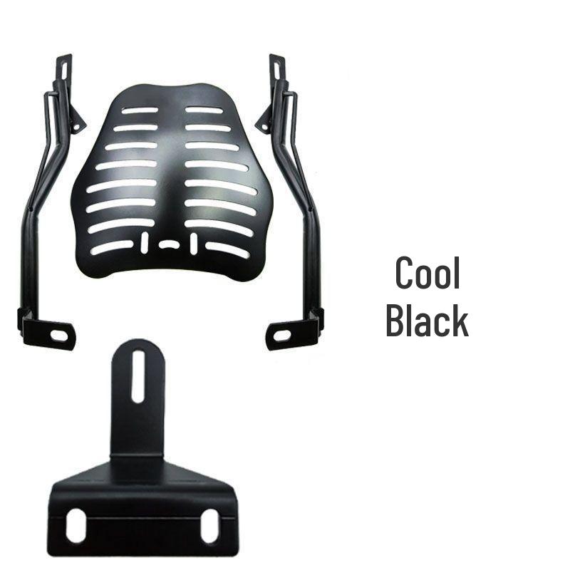 

Universal Adjustable Rear Rack for Scooters, Electric Bikes & Motorcycles with Delivery Box Cool Black