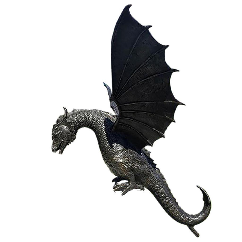 Garden Dragon Statue Fountain Dragon Ornament Resin Water Fture Sculpture for Home Garden Decoration