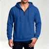 Casual Heren Sweatshirt met Kwartrits en Capuchon voor Dagelijks Gebruik