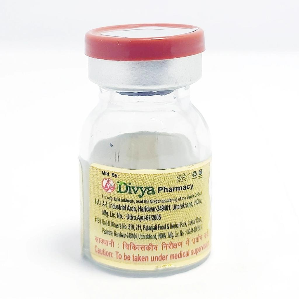 Patanjali Divya Heerak Bhasma With Shuddha Heera,Ras Sindoor,Shuddha Manshli,Shuddhagandhak, 300mg