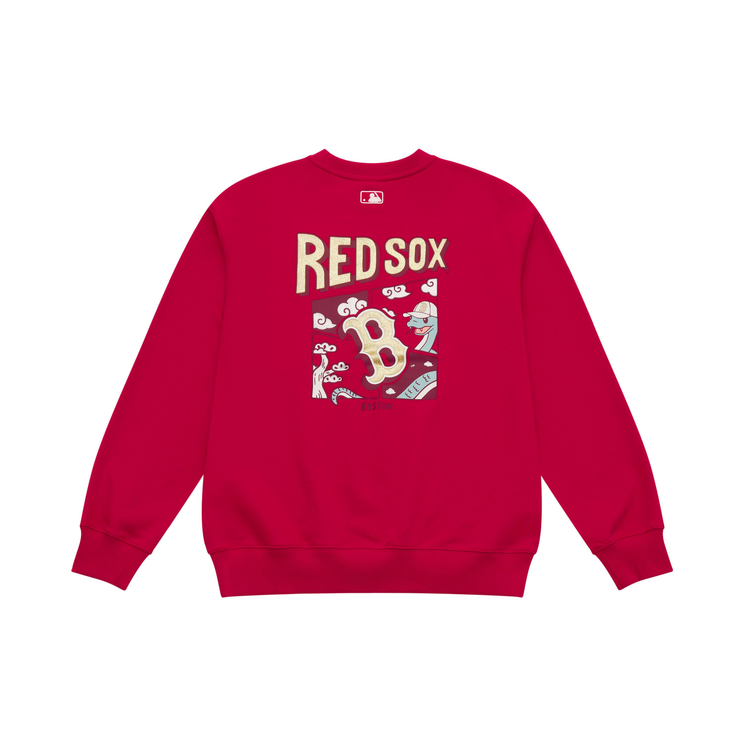 MLB Boston Red Sox SS25 Sweatshirt Unisex Dark Red 3AMTQ0151-43RDD M