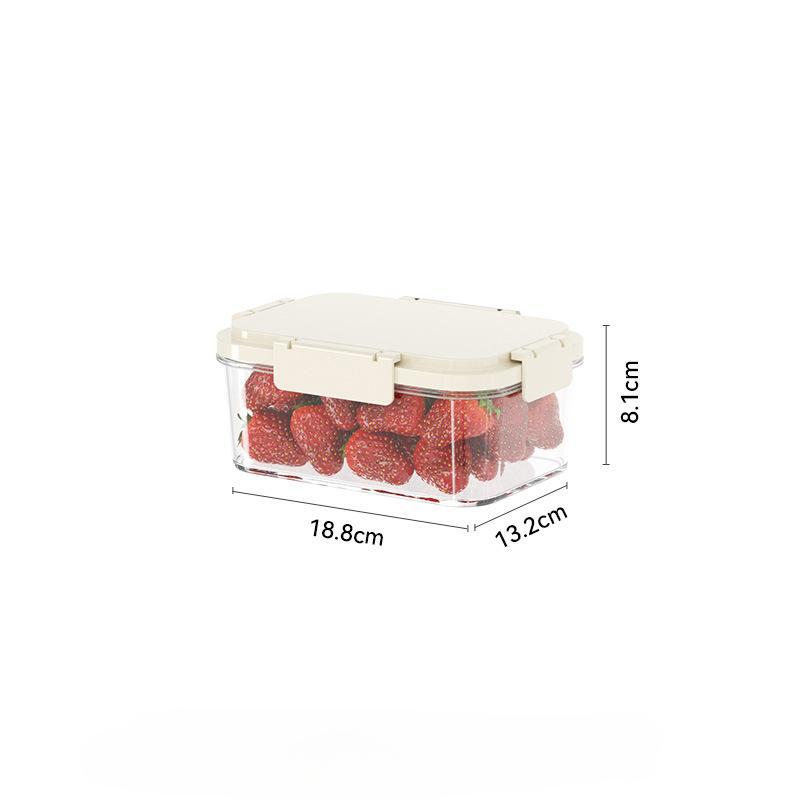 Outdoor Fruit Chilled and Fresh-keeping Boxes Lunch Boxes Plastic Sealed BoxesFood-grade Household Refrigerator Storage Boxes