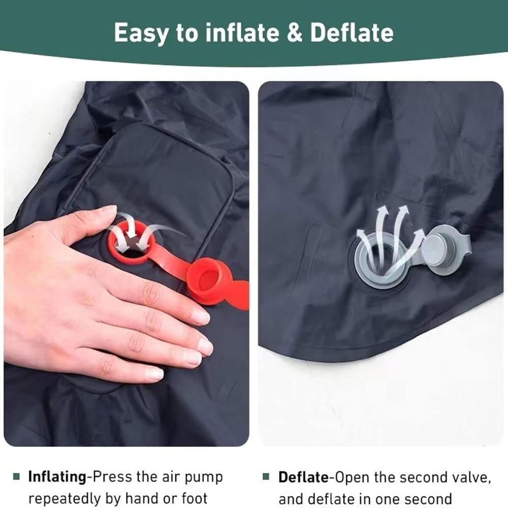 75×23.6in Beach Inflatable Mattress TPU Nylon Outdoor Sleeping Pad Durable Travel Mat