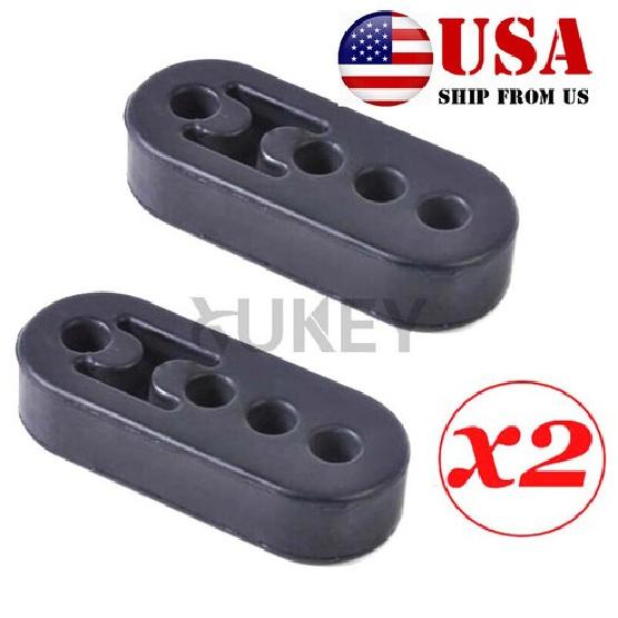 

2x Car Universal Rubber Tail Pipe Mount Holder Bracket Hanger Exhaust Support