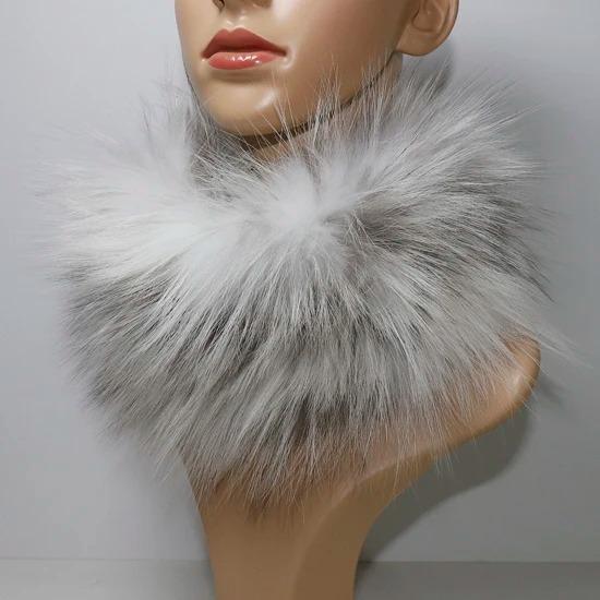 Nowy Szalik z Prawdziwego Futra Lisiego Opaski Futrzane Kobiety Zima Szaliki z Futra Lisiego Luksusowy Ocieplacz na Szyję Dobra Elastyczność Naturalne Futrzane Mufki