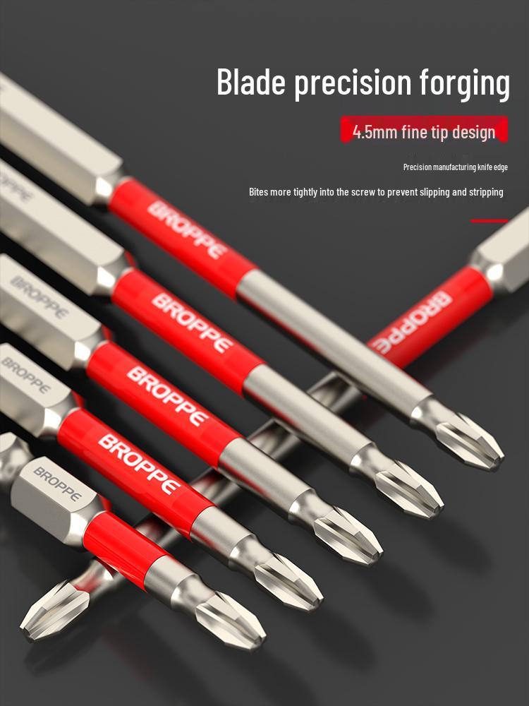 High Torque Phillips Head Bit Set: Shock-Resistant, Strong Magnet, High Hardness, for Electric Screwdrivers & Hand Drills.