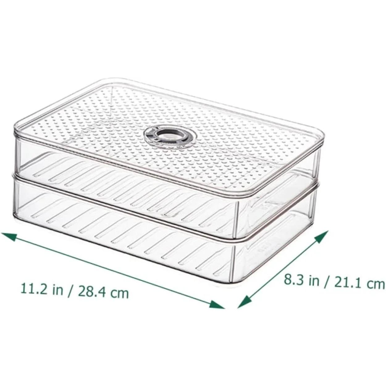 

Контейнер для мяса с герметичной крышкой, с записью даты, контейнер для хранения мяса в холодильнике, прозрачный контейнер для бекона, штабелируемый контейнер для сыра