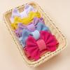 New children's threaded headgear, baby candy-colored nylon bow headscarf, summer baby headband