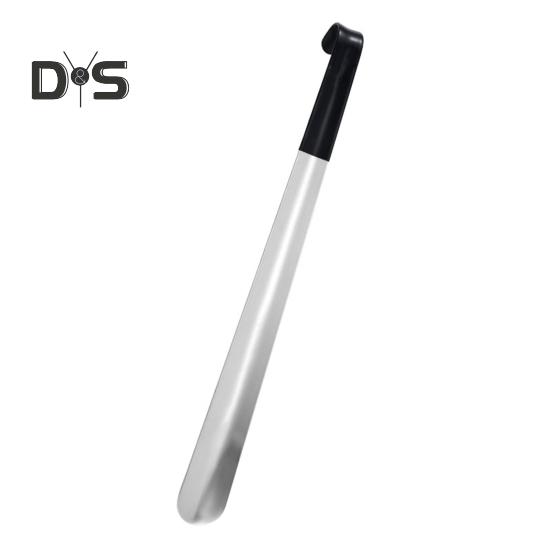 

42 см рожок для обуви из нержавеющей стали эргономичный с длинной ручкой для беременных женщин мужчин детей пожилых людей сапоги повседневный спортивный подъемник для обуви помощник длинная палка для одевания чёрный