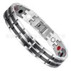 Mens Titanium Steel Geometric Bracelet With Magnetic Therapy Elements Daily Wear Outdoor Activities