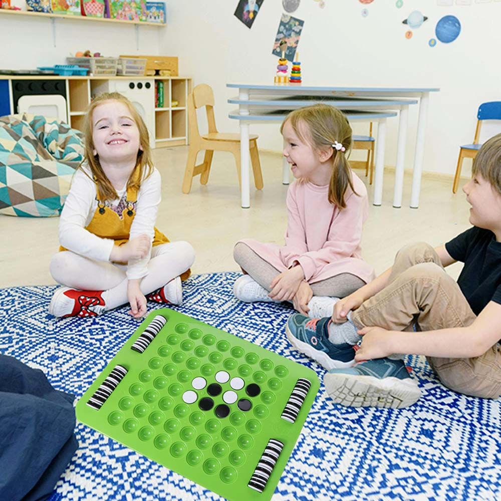 Tabletop Game Flip Black White Chess Board Reversi Strategy Board Game  Kids Boys Girls