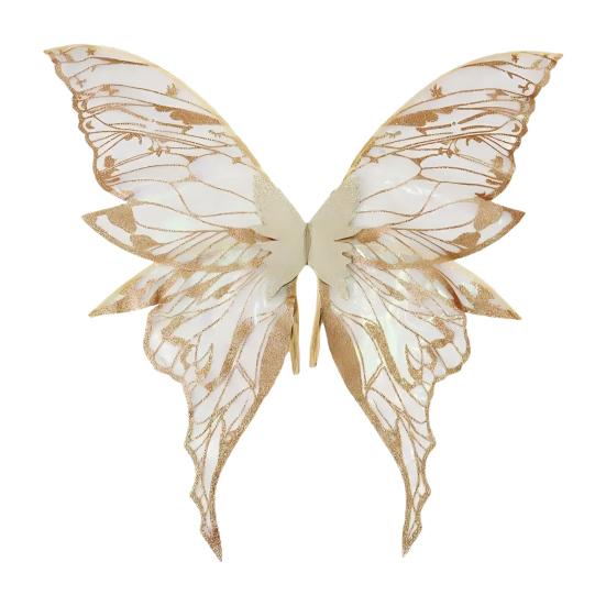 Yousheng Fairy Wing for Girls Women Organza Angel Wings Halloween Butterfly Cosplay Costume for Cosplay Party Accessory