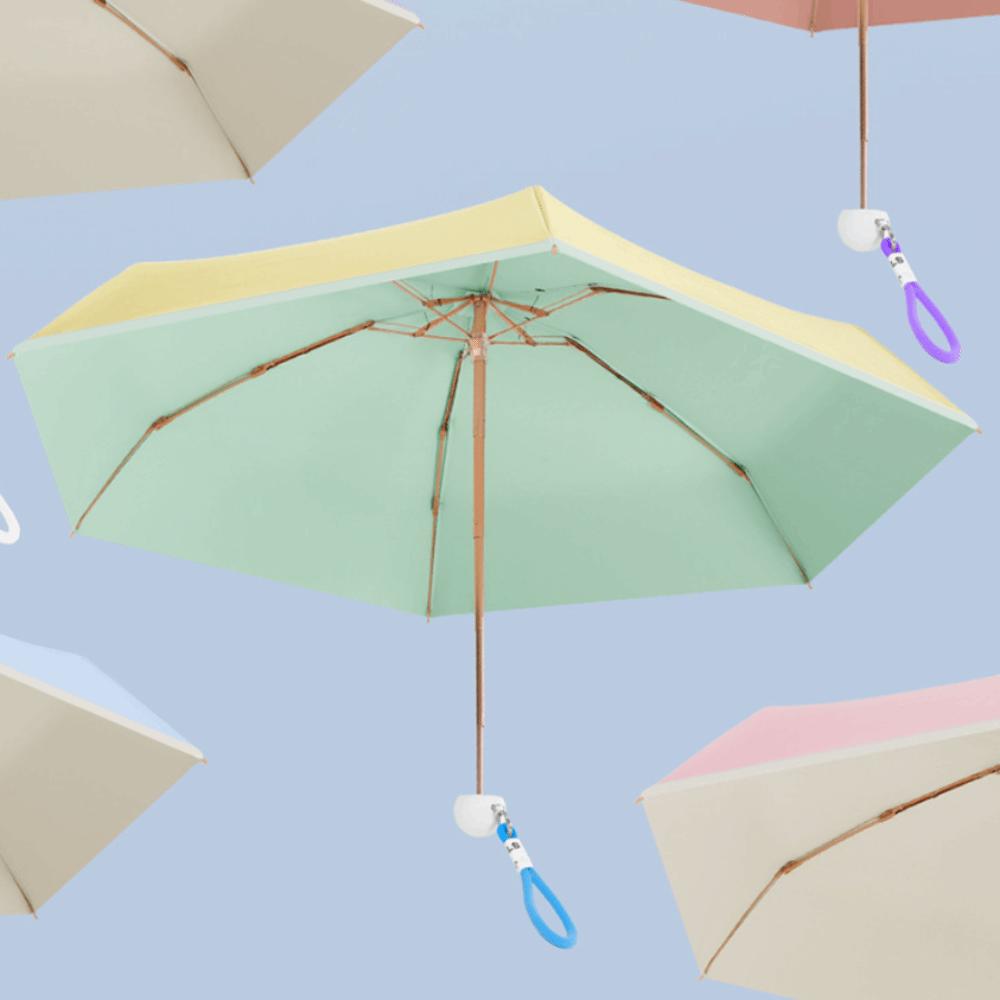Ultraviolet Protection Pocket Parasol Folding Sun Shade Umbrella Portable Sun Umbrella  Outdoor