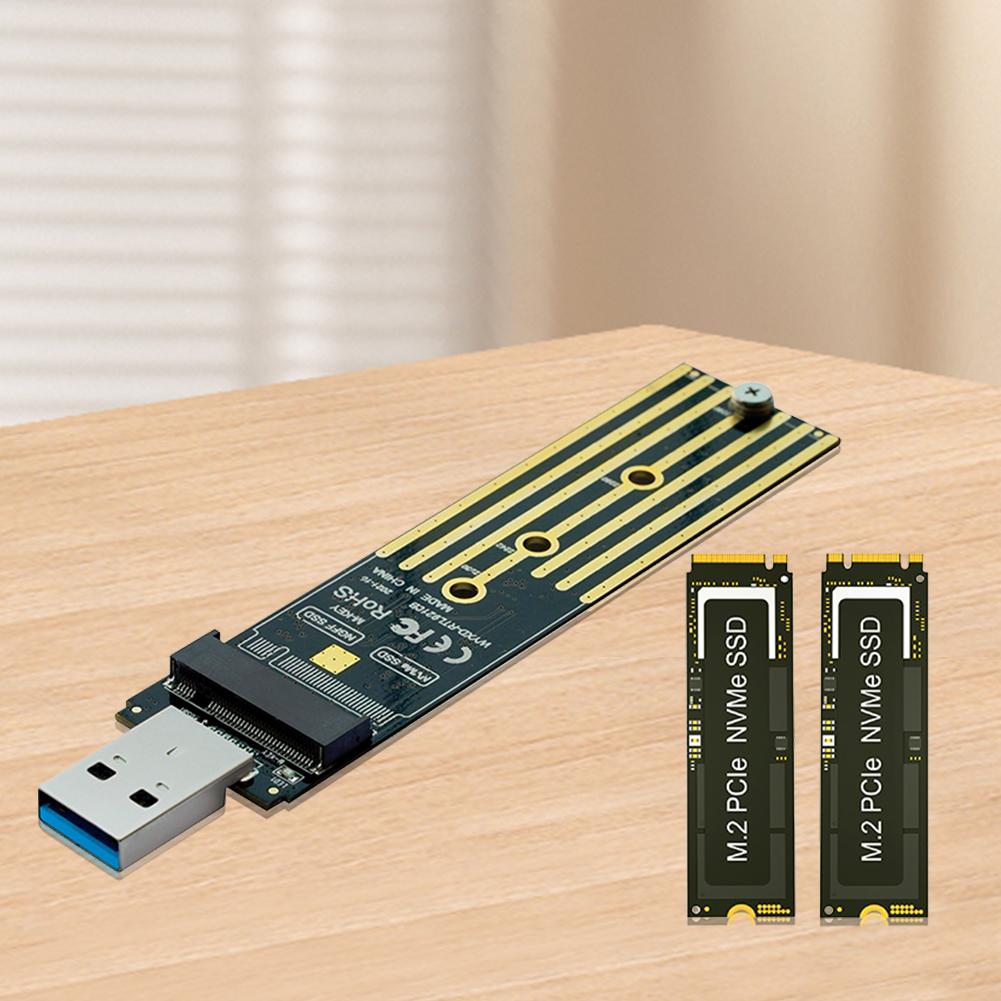 NVME To USB Adapter Support UASP TRIM USB To NVME PCI-E SSD Reader M-Key M.2 NVME To USB Card Reader for 2280 2260 2242 2230 SSD