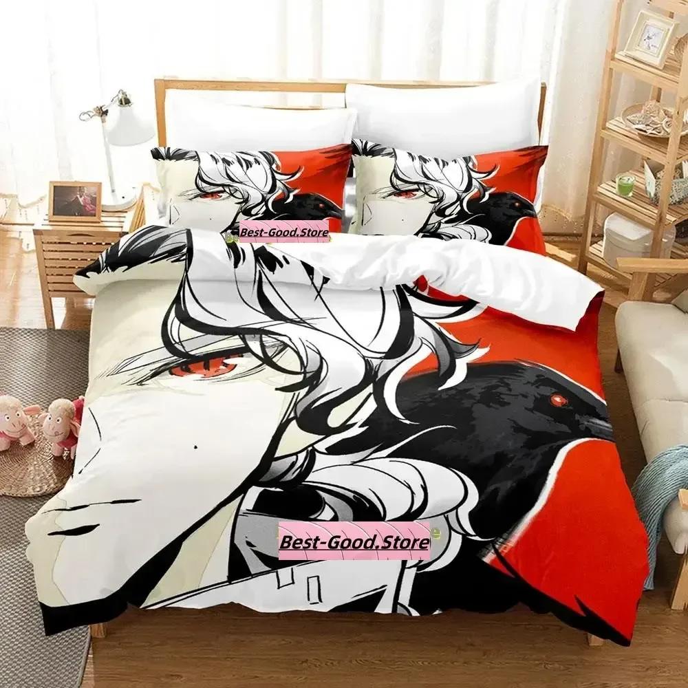 New karas Beding Set Single Twin Ful Quen King-Sized Dimensionsd Dimensions Bed Linen Set Adult People Kid Bedrom Duvetcover Sets Anime parure de lit