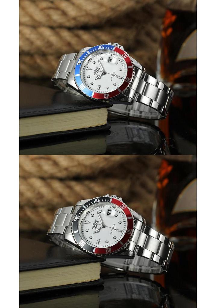 WINNER Classic Green Automatic Waterproof Mechanical Watch for Men & Women