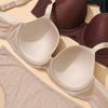 Large Breasts Make You Look Smaller and Prevent Sagging Plus-size Gathered Breathable Full-cup Bra Set with Light and Comfortable Panties.