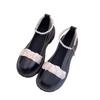 Fashion French Mary Jane Single Shoes 2024 Spring Summer New Elegant Fashion Pearl Versatile Thick Heel Thick Soled High Heels Women's