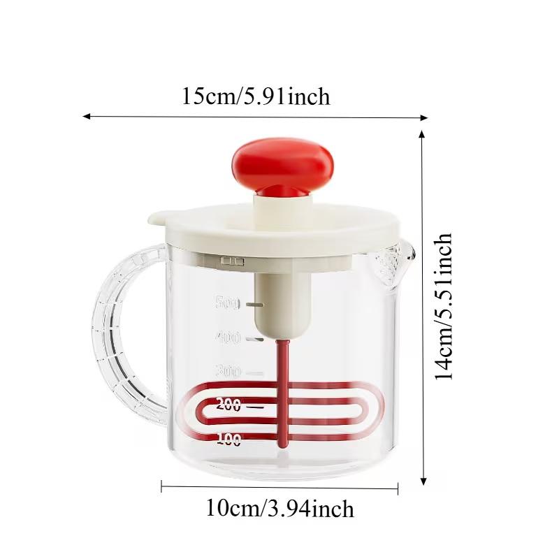 Home Eierbecher Manuelle Presse Gadgets Backzubehör Wesentlich für das Backen Eierquirl Home Küche Sahneaufschläger Multifunktional Leicht zu reinigen