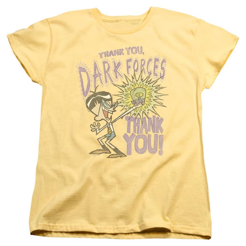 

Dexters Laboratory Dark Forces Womens T Shirt Banana L