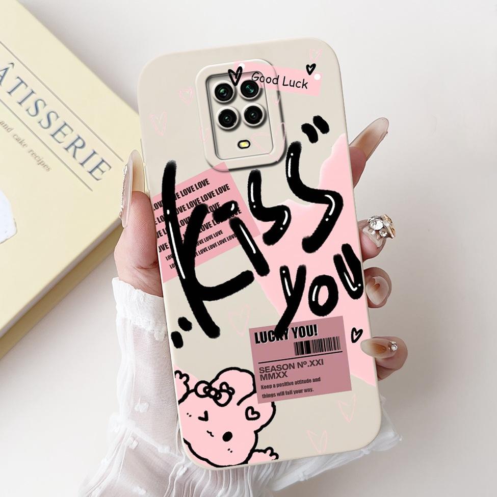 Casing For Redmi Note 9 9S 9Pro 4G Back Cover For Redmi Note 9 Pro Case Cute Cartoon Fashion Flowers Silicone Shockproof Bumper