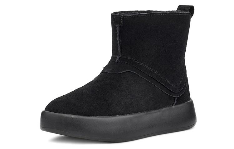 Women's Boots UGG Classic Boom Boot Fleece Lined Black Women's