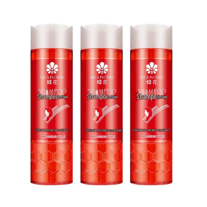 Fenghua Plant Extract Oil Control & Refreshing Shampoo, 3 x 450ml